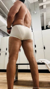 Sometimes i just stand around the locker room like this