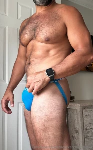 For those of you enjoying the holiday day off a big blue jock strap