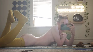 When she lifts her hip and there s a surprise underneath