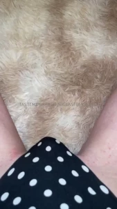 Riding grinding my panty thruster - polkas wearing my black and white