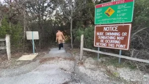 Some nekkid fun outside
