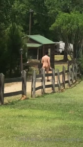 Friends made me walk down the road naked