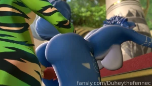 Some naughty dinosaur and krystal from starfox action with jayrenketsu part 2