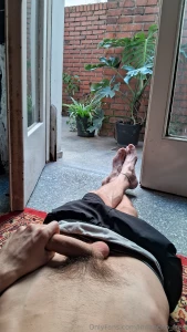 I could spend all day rubbing my dick through my athletic shorts it s