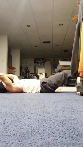 Abs and cardio before i hit the disc golf course