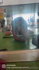 Stretching frog leg warmup