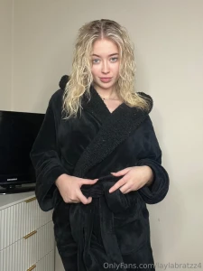 Ill come out the shower with nothing on but this robe and sit next to