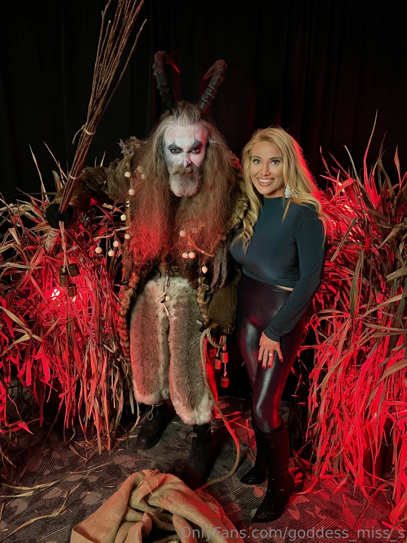 I must of have been naughty at least that s what krampus said to me 