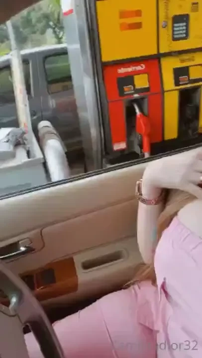 Daddy was at the gas station and i did this and the firefighter 