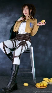 Sasha braus attack on titan getting really naughty with these potatoes part 1