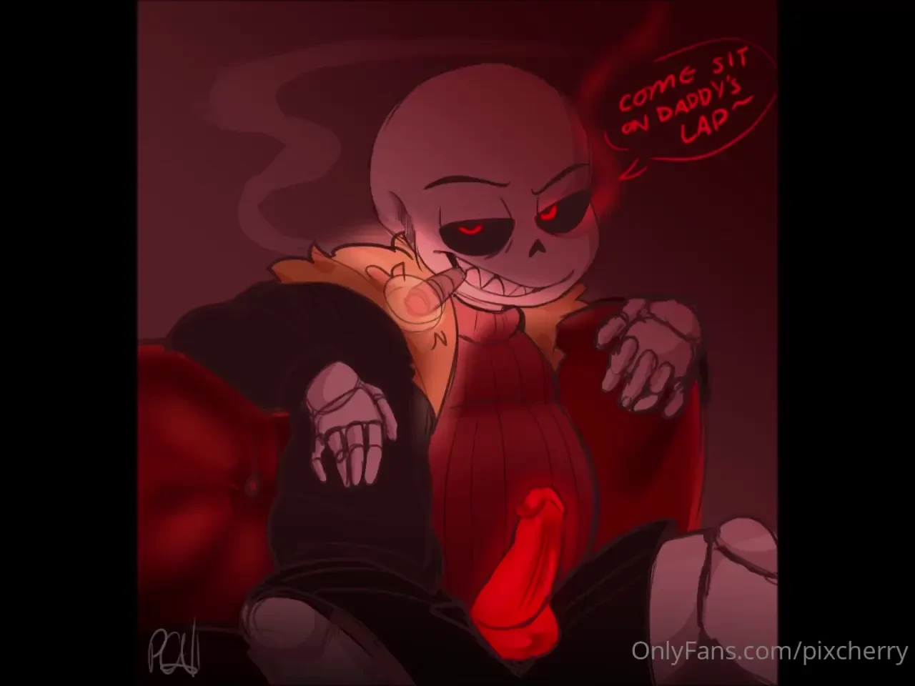 A very fun and spicy collab involving underfell sans art is by yours 