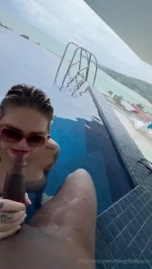 Sucking black daddy outside