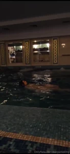 Finally taking a dip and getting to cool off a nice change from being