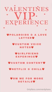 Good morning guys just a quick announcement on all the valentines day