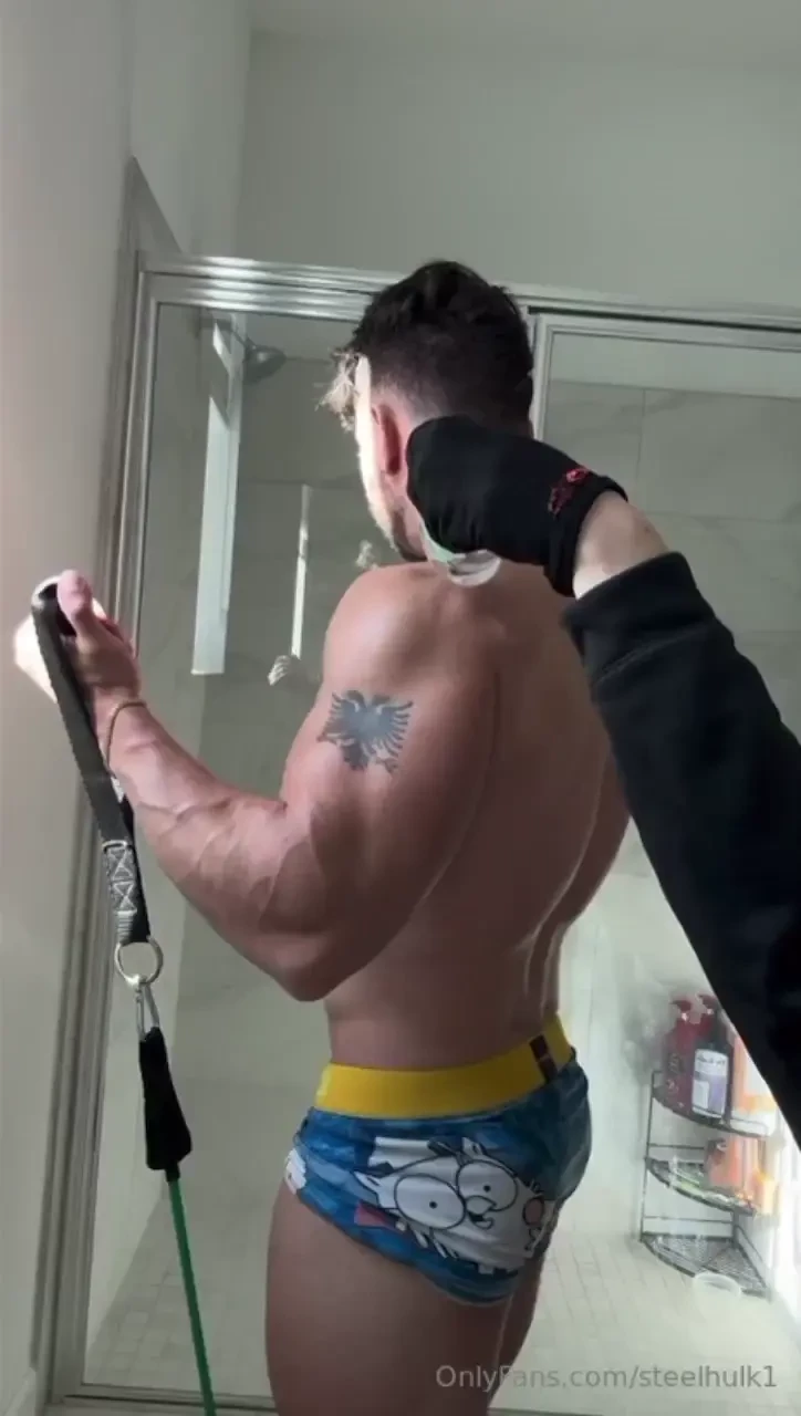 First ever oil muscle worship cock worship scene you re gonna love it 