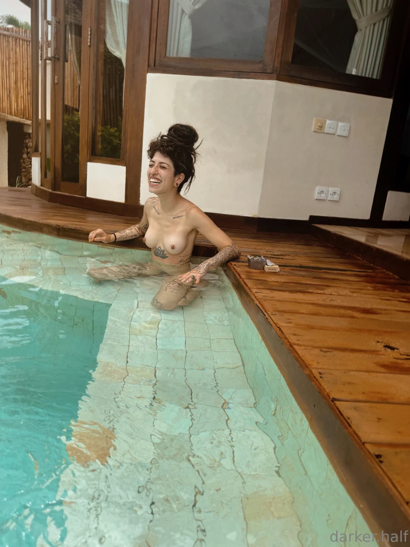 Having a private pool and my man as photographer makes my goofy and part 1 