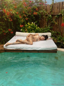 Having a private pool and my man as photographer makes my goofy and