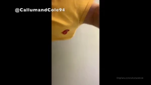 We was suppose to be watching the tv but cole couldnt help himself and