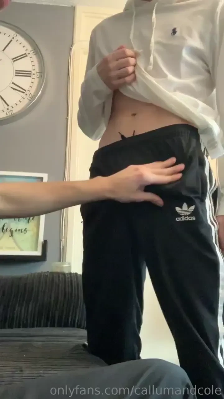 Coles rubbing callum s bulge in adidas tracksuit bottoms getting 