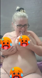 Playing with my huge tits and talking dirty