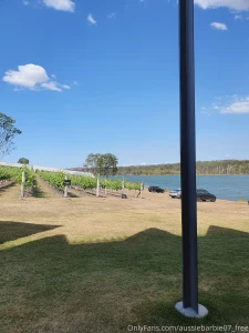 Stopped for lunch at a vineyard winery while out on the motorbikes part 1