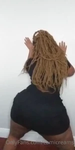 I know you like the way my big dimpled ass shake in this black dress