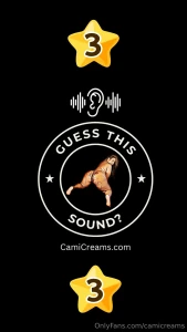 Here s the answer to guess this cami creams sound challenge 3 it s me