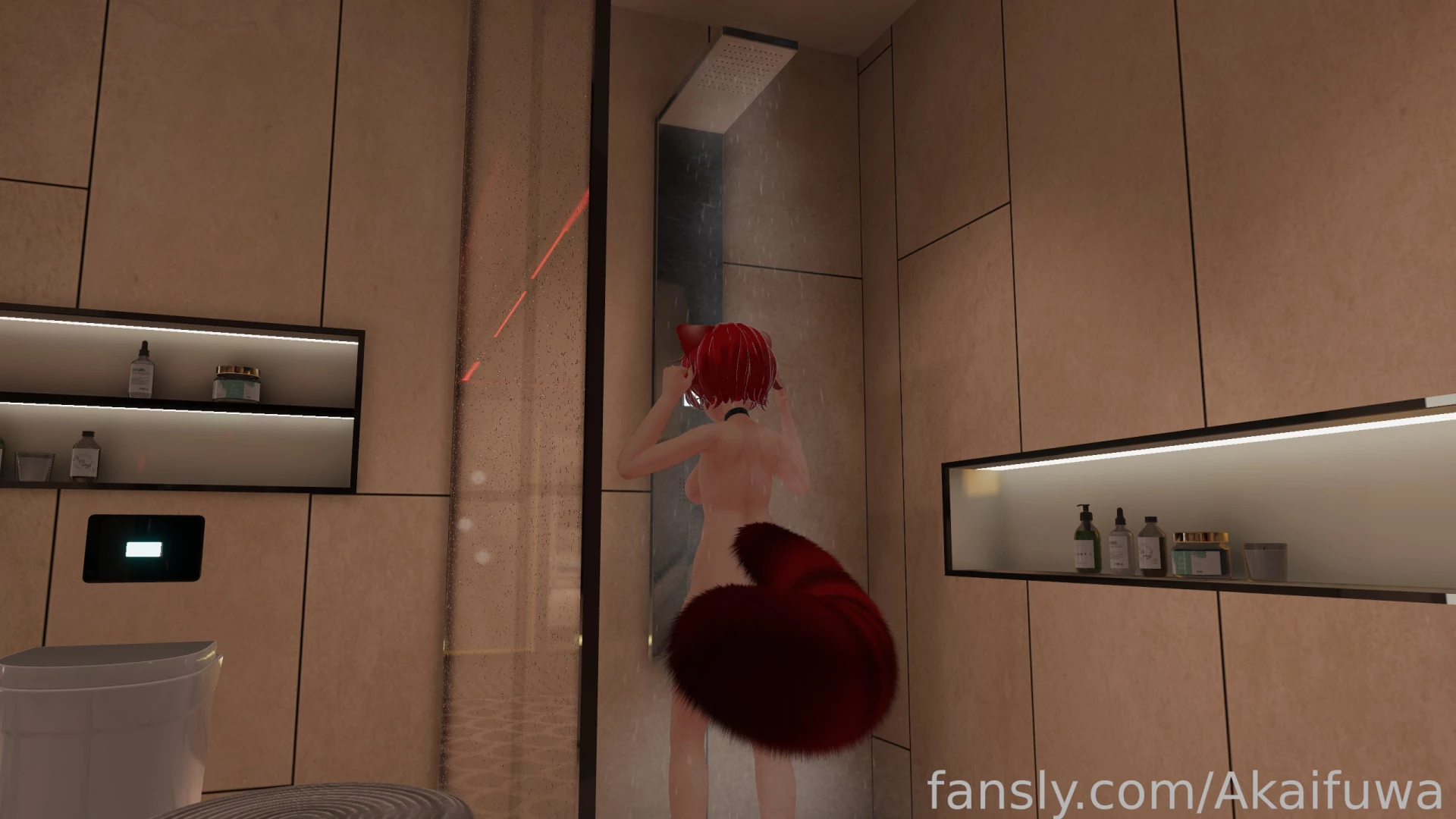 Dripping wet warm skin and nothing but steam between us i got a little 