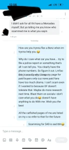 I ve never scammed not one person this is ridiculous i hate when