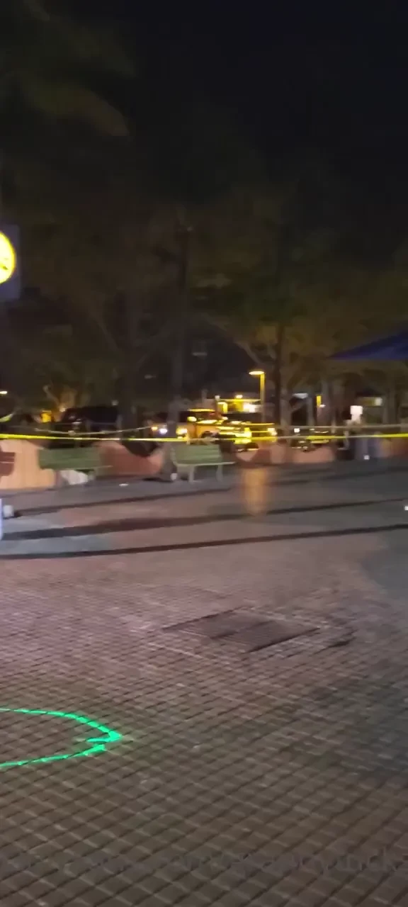 The actual crime started at the blue pole and the police were told i 