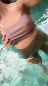 Just wanted to say hi from the pool hoping my boobs will make your day