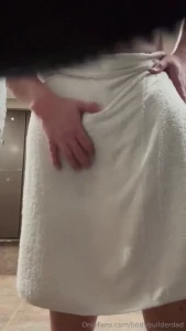 Needed a hand after my sweaty workout and shower at the gym