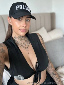 Naughty officer belle at your service