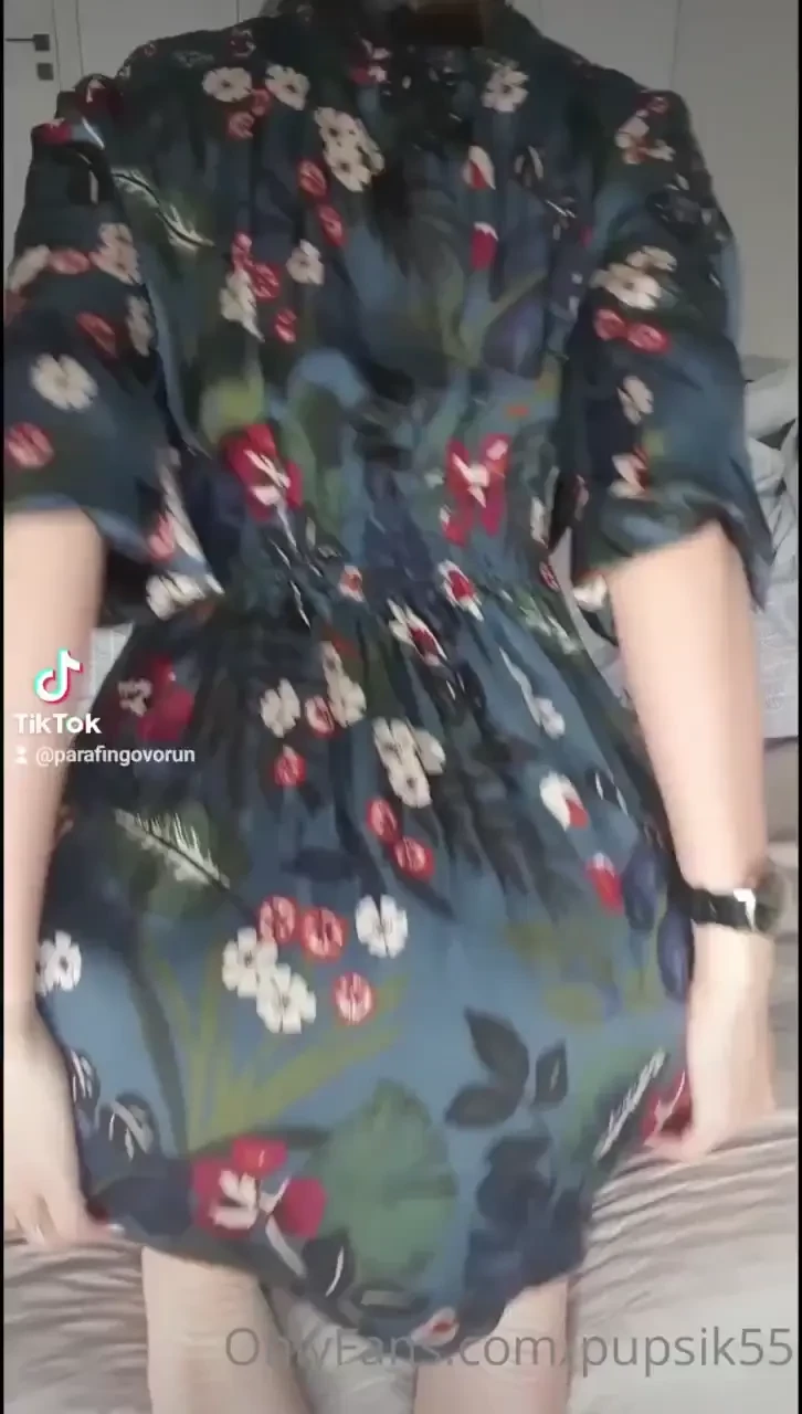 You never know what a girl hides under her dress 