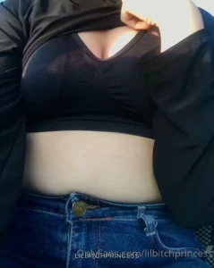 Showing my boobs while riding on the crowded street