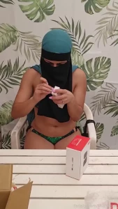 Unboxing of my new 360 webcam mianiqab arab muslim hijab niqab