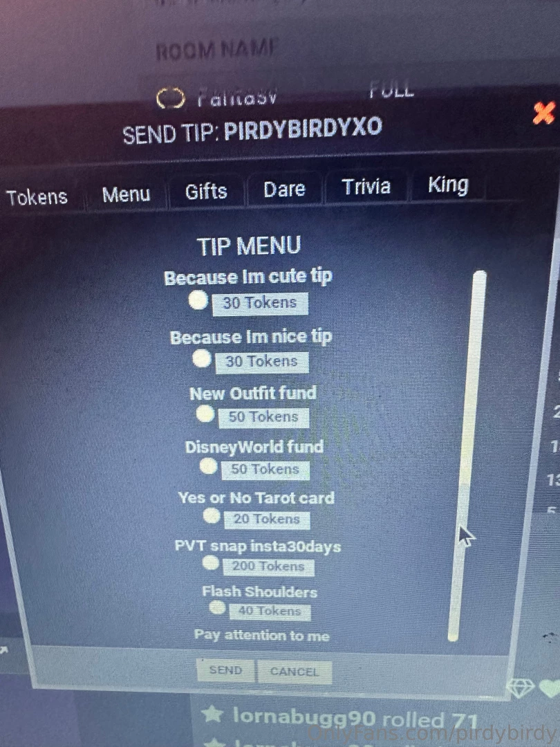 What do you think is the most outrageous thing added to the tip menu part 2 