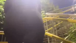 Just my big fat butt walking up some stairs