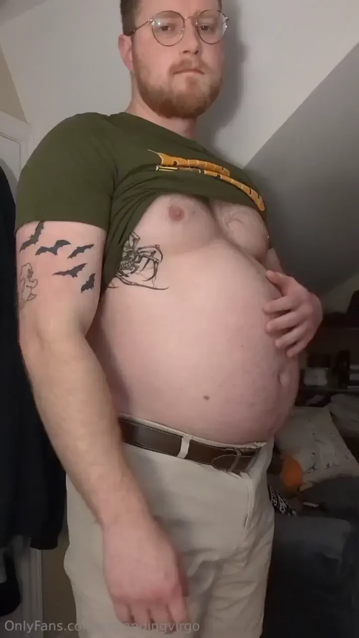 Milk chug in tight clothes - fatter belly i ve nearly got up to 240 