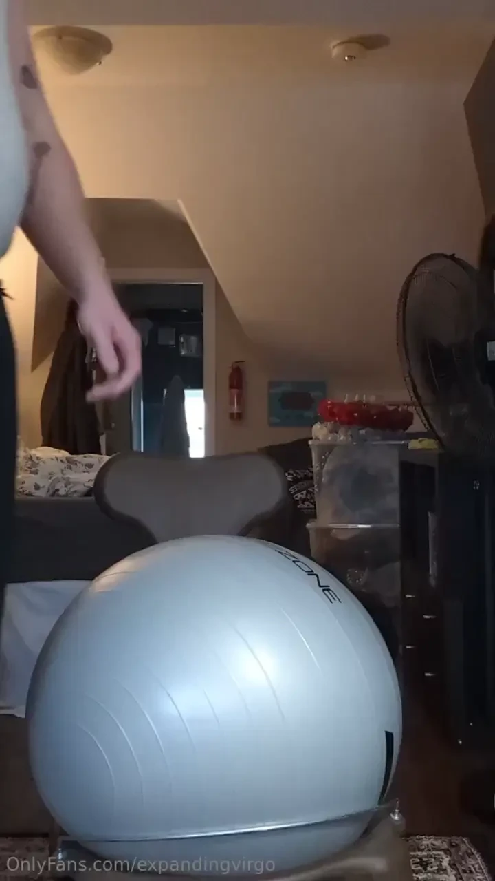 Belly play and cream chug playing with my belly the morning after a 