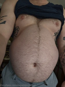 Misc belly pics not full just had sandwich and some milk for breakfast part 5