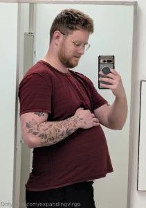 Misc photos from work gym today bonus video - belly bouncing on the part 1