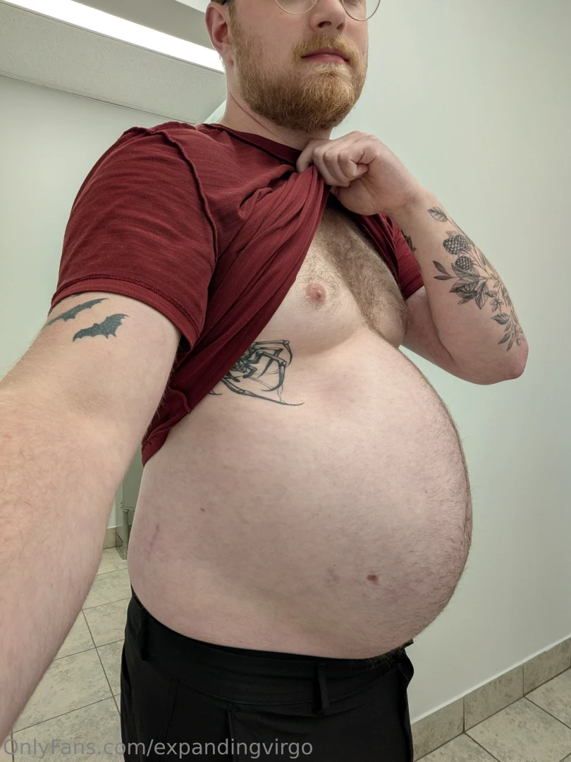 Misc photos from work gym today bonus video - belly bouncing on the part 3 