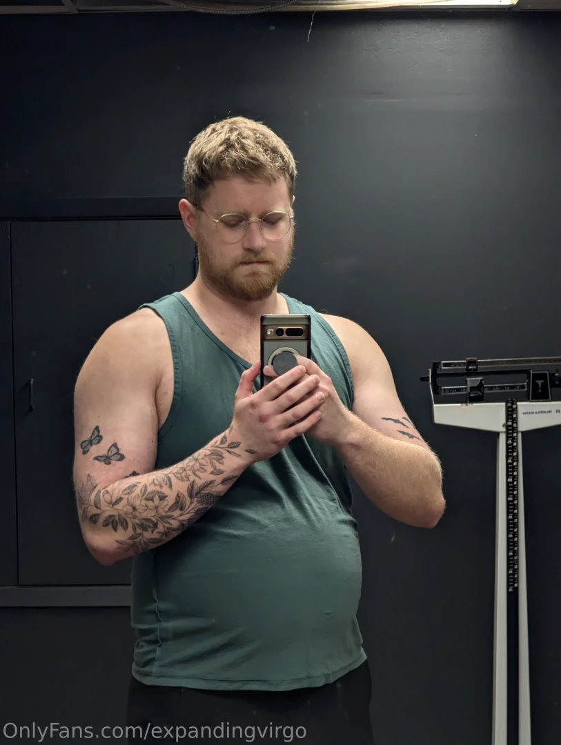 Misc photos from work gym today bonus video - belly bouncing on the part 10 