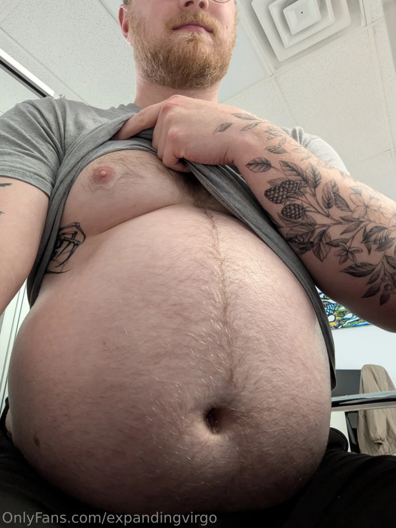 Misc photos from work gym today bonus video - belly bouncing on the part 7 