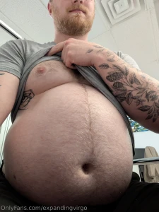Misc photos from work gym today bonus video - belly bouncing on the part 7