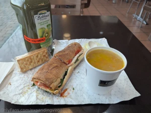 Bloated in tight clothes see photos 1-3 had a big lunch at work today part 4