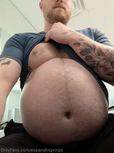 Bloated in tight clothes see photos 1-3 had a big lunch at work today