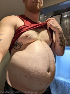 Bloated in tight clothes see photos 1-3 had a big lunch at work today part 5