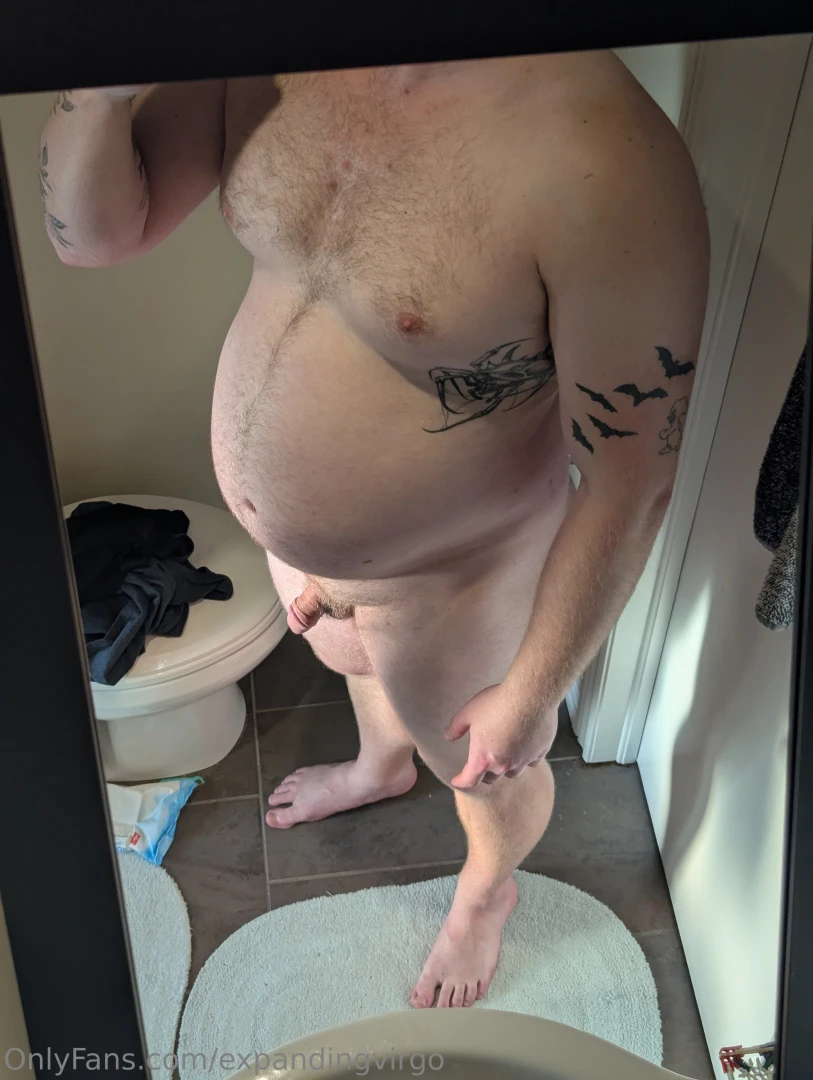 This angled mirror in my bathroom provides quite the view part 1 